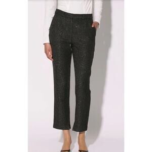 Walter Baker Tyler Pant Sparkle Stripe Tweed with Cropped Ankle. Size 2